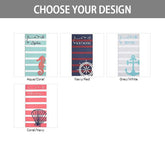 Lofaris Personalized Nautical Stripes Summer Beach Towel